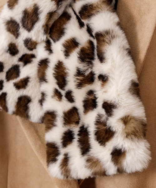 マフラー ストール レオパード柄ティペット レディース : ZOZOTOWN