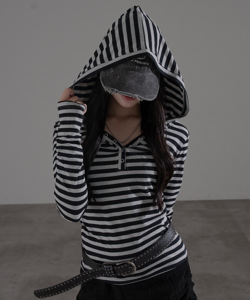 apres jour mignon（アプレジュールミニョン） tシャツ フード付き