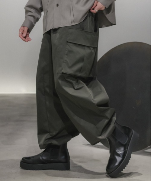 Casper John（キャスパージョン） カーゴパンツ SMALL カーキ メンズ