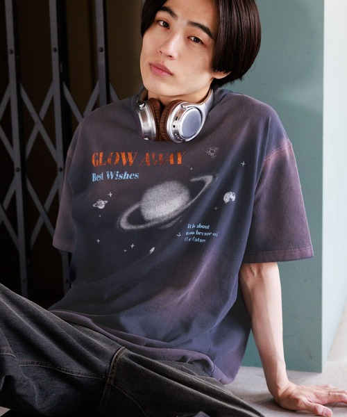 「PBLIM」 半袖Tシャツ MEDIUM ネイビー レディース_画像5