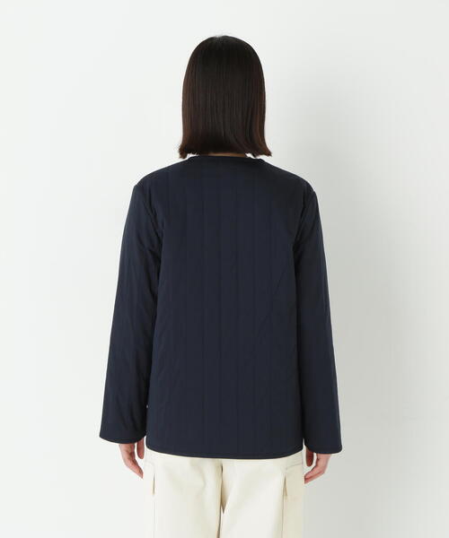 ヒューマンウーマン／日本製 柔らかい◎圧縮ウール 天竺ウールノーカラージャケット human woman（ヒューマンウーマン） ジャケット ノーカラージャケット