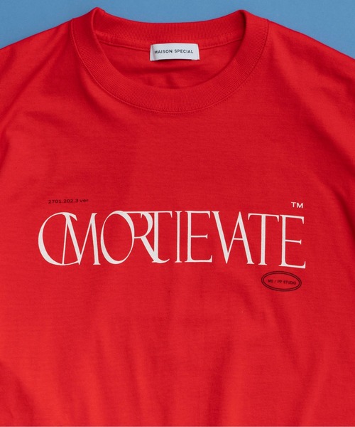 「MAISON SPECIAL」 半袖Tシャツ FREE レッド レディース_画像5