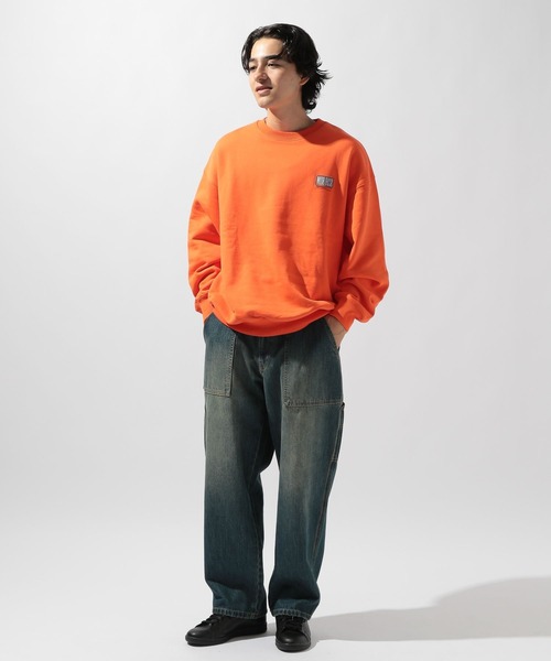 Nico　ベーシックプリントスウェット niko and… トレーナー スウェット ワンポイントレトロロゴ