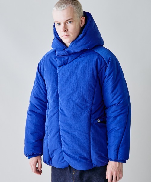 ま*ぐ様 Rawlings ボンバージャケット 青 rehacer（レアセル） ダウンジャケット ダウン : Slack Padding Jacket