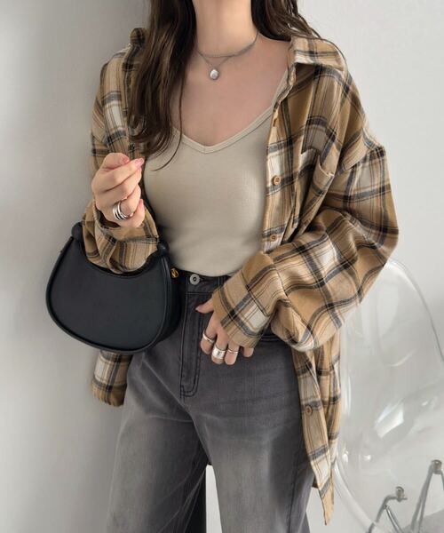 KOBE LETTUCE（神戸レタス） ブラウス シャツ チェック柄ネルシャツ