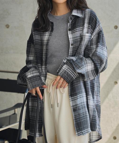 KOBE LETTUCE（神戸レタス） ブラウス シャツ チェック柄ネルシャツ