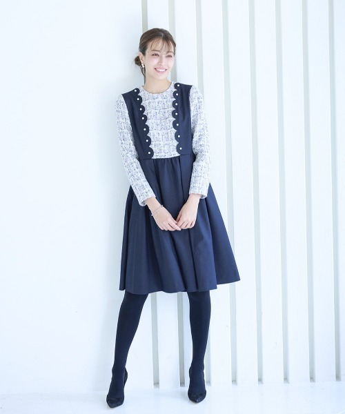 Chesty（チェスティ） ワンピース ツイードグレースワンピース