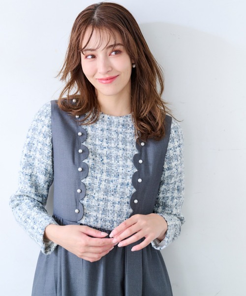 Chesty（チェスティ） ワンピース ツイードグレースワンピース