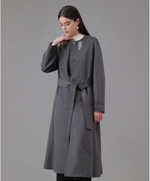 新品同様✨　アナイ　anayi トレンチコート　ウール　カシミヤ　38 グレー カシミヤドレストレンチコート | ANAYI/アナイ | 三越伊勢丹オンライン