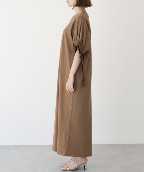 「LAVEANGE」 半袖ワンピース 5L ネイビー レディース_画像5