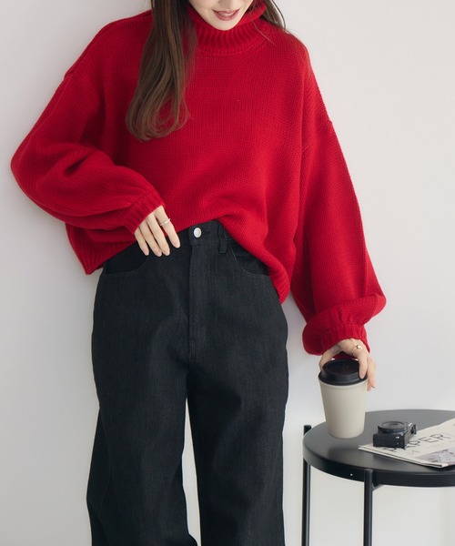 RU.TI.LE ニット セーター 「RU.TI.LE」ロールネックニット レディース