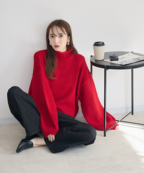 RU.TI.LE ニット セーター 「RU.TI.LE」ロールネックニット レディース