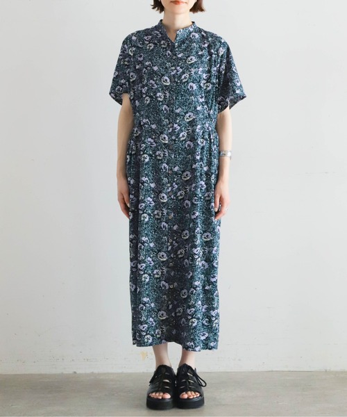 「NOMBRE IMPAIR」 半袖ワンピース FREE パープル レディース_画像5