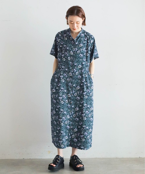 「NOMBRE IMPAIR」 半袖ワンピース FREE パープル レディース_画像6