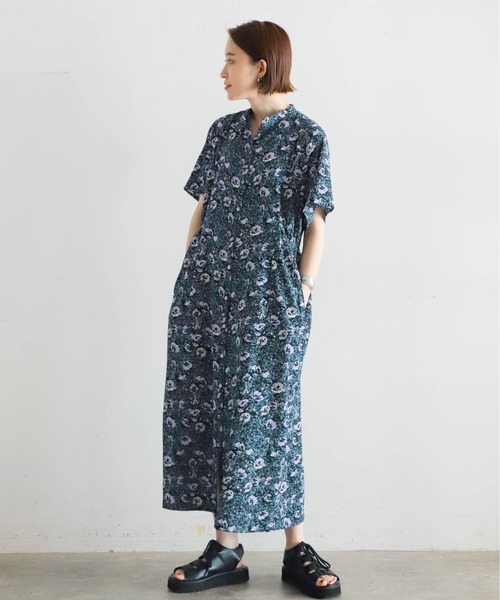 「NOMBRE IMPAIR」 半袖ワンピース FREE パープル レディース_画像8