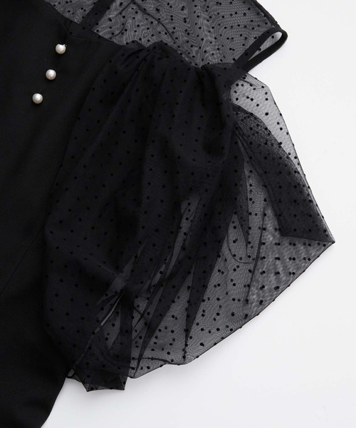 「BONLECILL noir」 半袖ワンピース FREE ブラック レディース_画像7