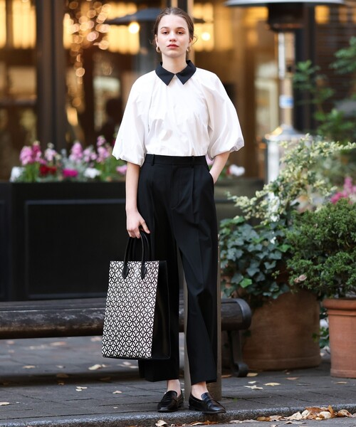 「DRESSTERIOR」 7分袖シャツ 38 オフホワイト レディースの画像