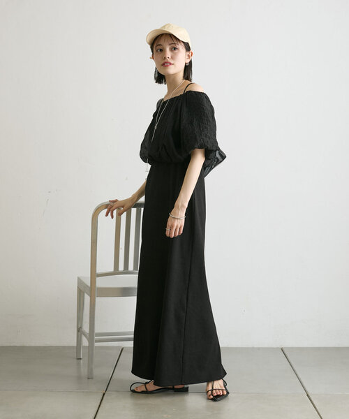 「mystic」 コンビワンピース 1 オフホワイト レディース_画像7