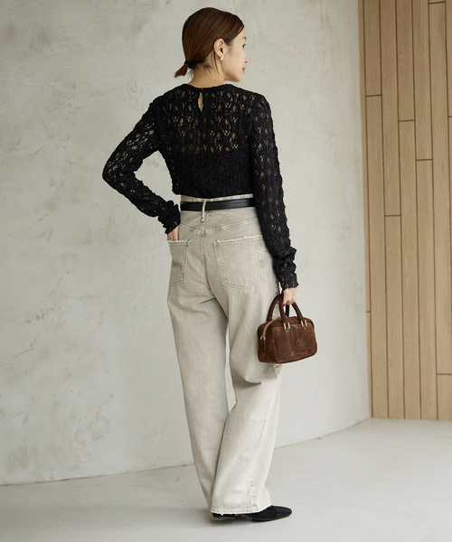 【新品タグ付き】IENA　Flowerストレッチレースプルオーバー 追加》Flowerストレッチレースプルオーバー | イエナ(IENA) | マルイ