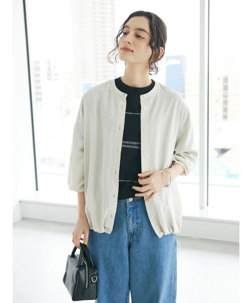 「CRAFT STANDARD BOUTIQUE」 長袖ブラウス FREE ライトグリーン レディース_画像2