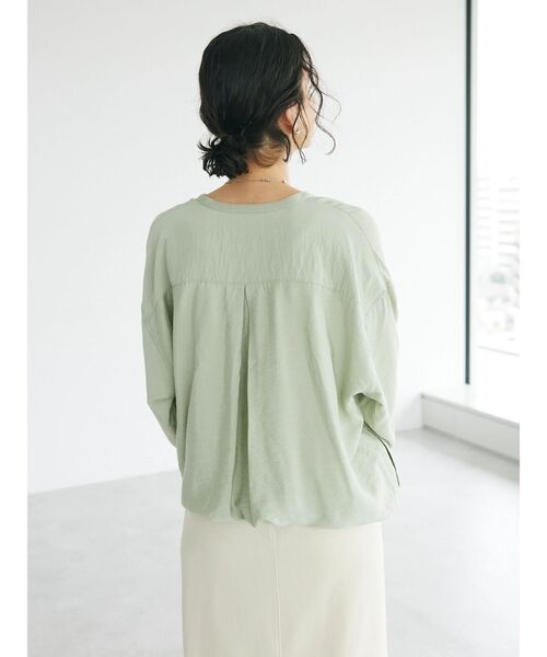 「CRAFT STANDARD BOUTIQUE」 長袖ブラウス FREE ライトグリーン レディース_画像5