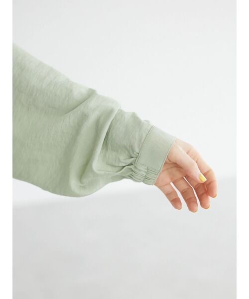 「CRAFT STANDARD BOUTIQUE」 長袖ブラウス FREE ライトグリーン レディース_画像8