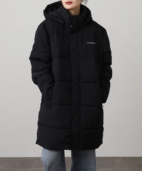ダウンジャケット ダウン GUESS JEANS ミドル丈パファージャケット