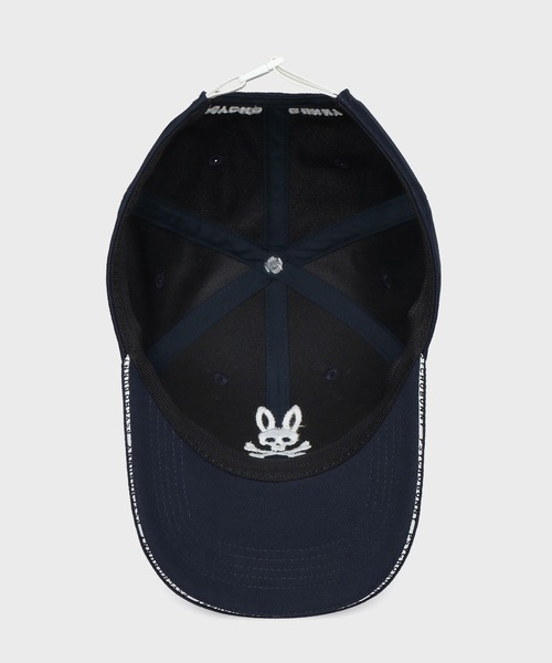 【新品】ゴーストゴルフギャング ネイビー キャップ Psycho Bunny（サイコバニー） キャップ 帽子 「GOLF」パイピングロゴ