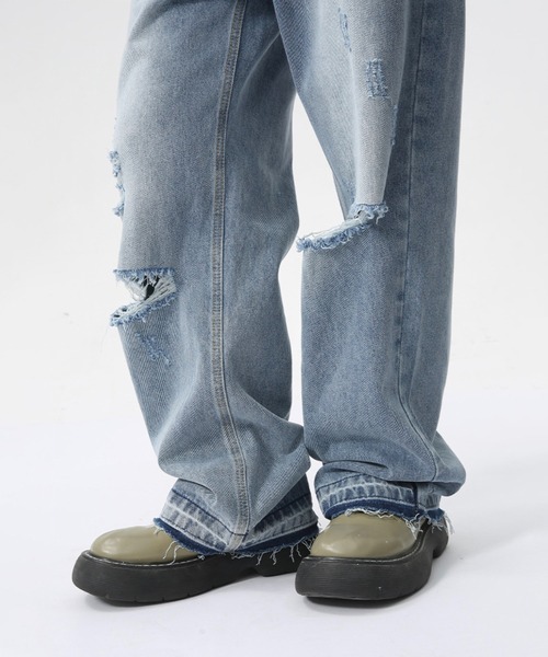 「WESTBOY」 デニムパンツ L ライトブルー メンズ_画像8