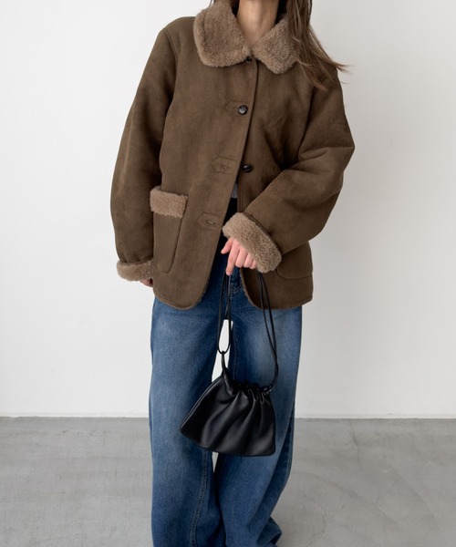 CANAL JEAN（キャナルジーン） ムートンコート ボアコート diggity