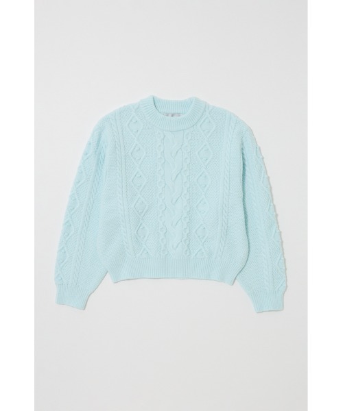 MOUSSY（マウジー） ニット セーター POPCORN CABLE セーター
