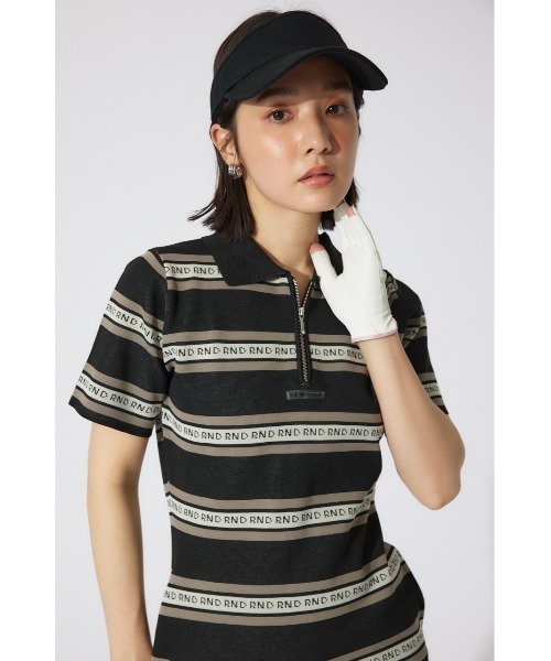 「RIENDA GOLF」 半袖ワンピース MEDIUM ベージュ レディースの画像