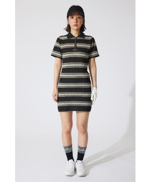 「RIENDA GOLF」 半袖ワンピース MEDIUM ベージュ レディースの画像