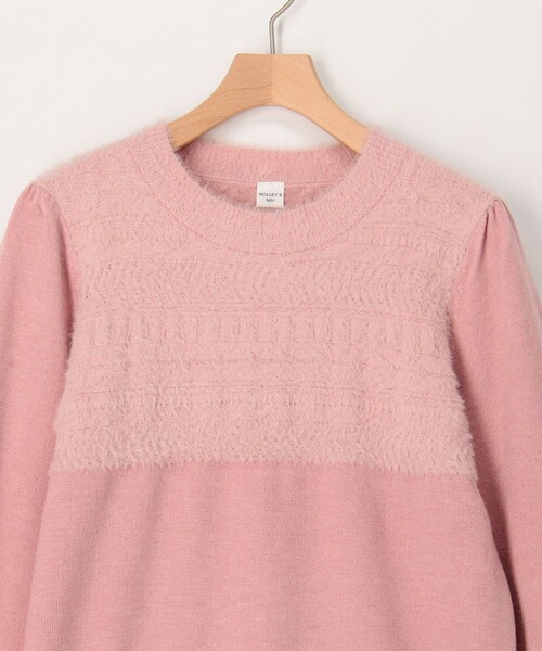 「NOLLEY'S LIGHT」 長袖ニット 38 チャコールグレー レディース_画像4