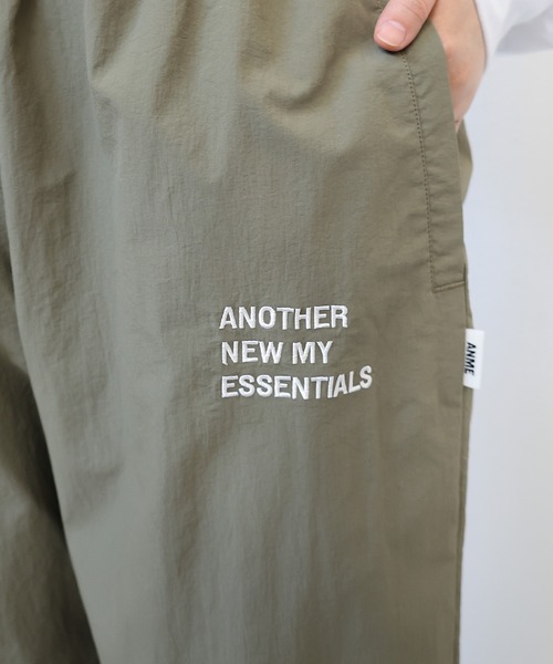 「ANME」 イージーパンツ L ライトカーキ レディース_画像5