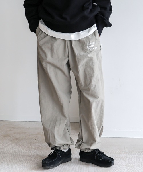 「ANME」 イージーパンツ L ライトカーキ レディース_画像8