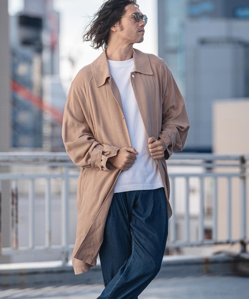 CAMBIO（カンビオ） ステンカラーコート コート メンズ : ZOZOTOWN