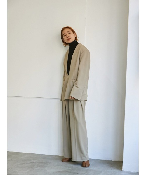 TODAYFUL 「TODAYFUL」 ノーカラージャケット 36inch ベージュ