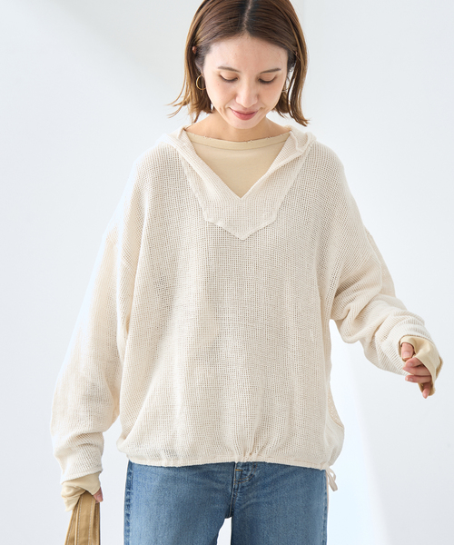 FRAMeWORK（フレームワーク） tシャツ メッシュフードプルオーバー