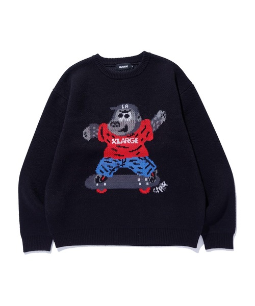 XLARGE（エクストラ ラージ） セーター ニット GORILLA CREWNECK KNIT