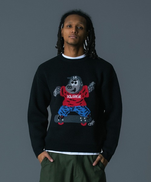 XLARGE(エクストラ ラージ) セーター ニット GORILLA CREWNECK KNIT XLARGE(エクストラ ラージ) セーター ニット GORILLA CREWNECK KNIT
