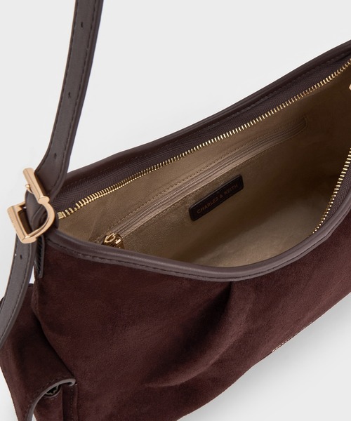 CHARLES & KEITH」 ショルダーバッグ M ブラウン系その他7 レディース 