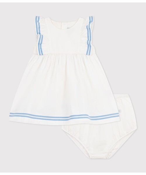 PETIT BATEAU（プチバトー） ワンピース ポプリンワンピース＆ブルマ