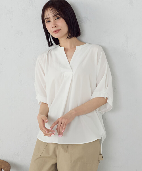COMME CA ISM（コムサイズム） ブラウス シャツ 夏 スキッパーT