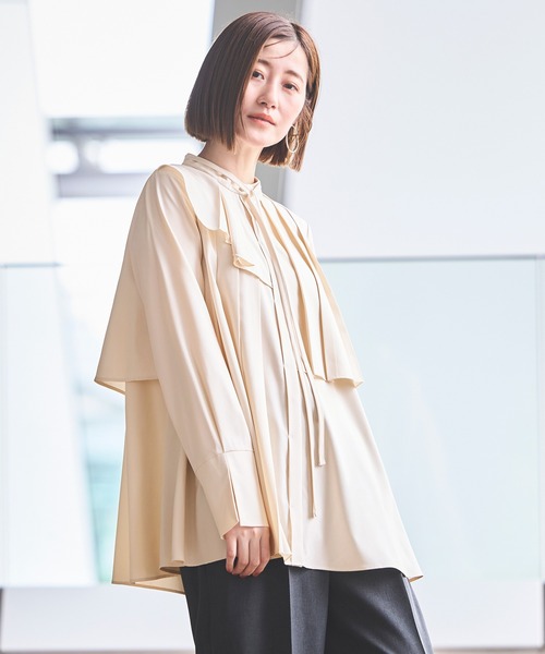 「RUIRUE BOUTIQUE」 長袖ブラウス M ブラック レディース_画像6