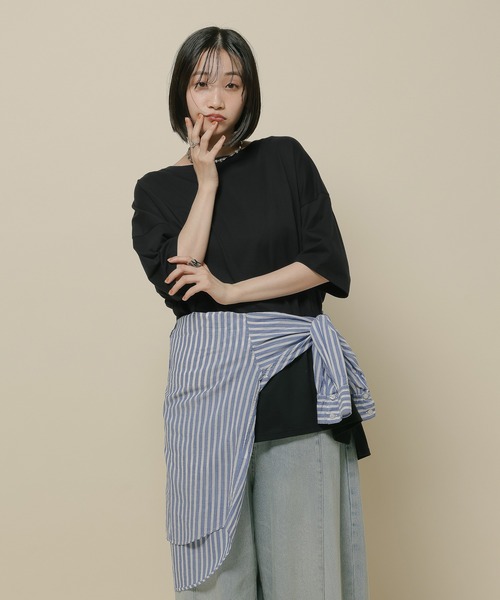 ニコアンドみさよプロデュース 半袖Tシャツ 3枚バック1点合計4点おまとめ ニコアンドみさよプロデュース 半袖Tシャツ 3枚バック1点合計4点おまとめ