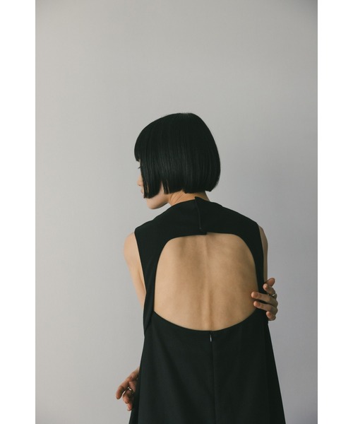 「STYLEMIXER」 ノースリーブワンピース MEDIUM ブラック レディース_画像2