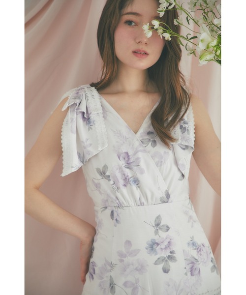 tocco closet（トッコ クローゼット） ワンピース 肩リボン付きハシゴ