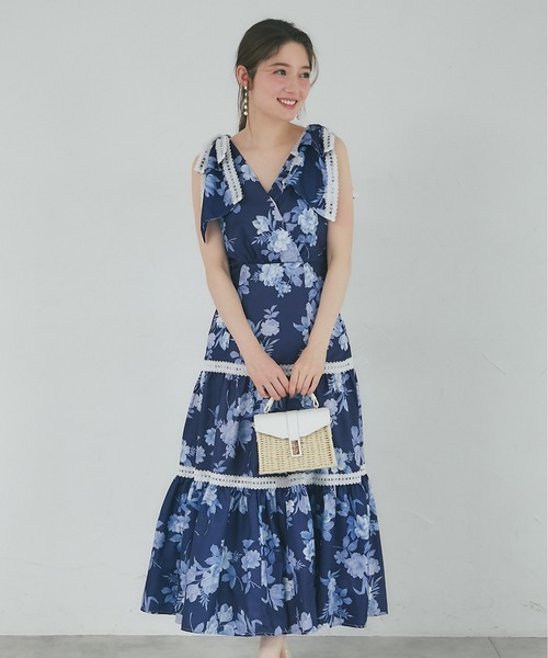 tocco closet（トッコ クローゼット） ワンピース 肩リボン付きハシゴ