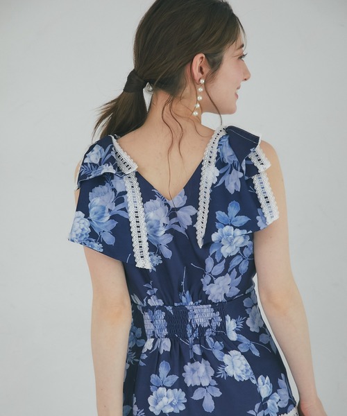 tocco closet（トッコ クローゼット） ワンピース 肩リボン付きハシゴ